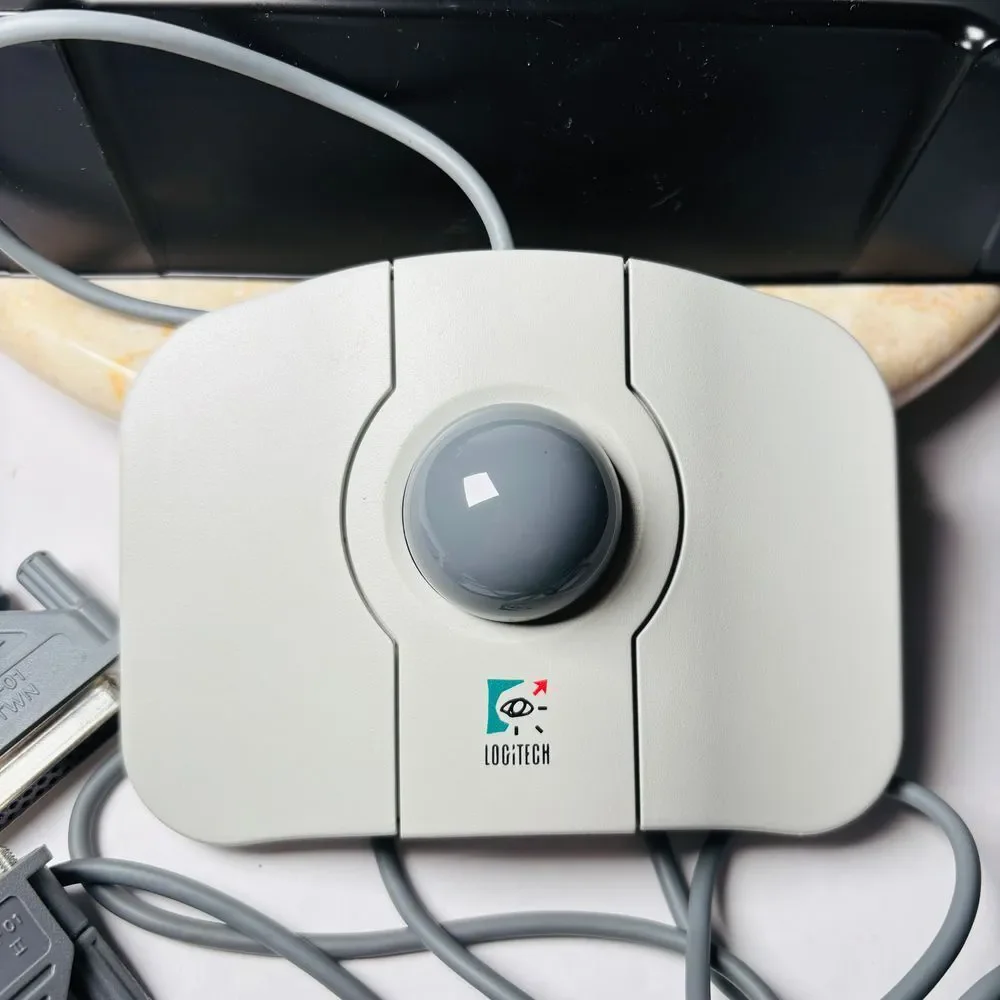VINTAGE Logitech First Trackball‎ Mouse 1993 Rare PC